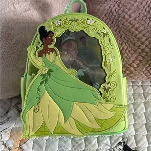Disney Green and Yellow Princess Backpack